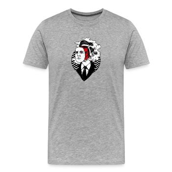 Agent Cooper - Men's Premium Organic T-Shirt - heather grey - Front - Damien (186cm)
