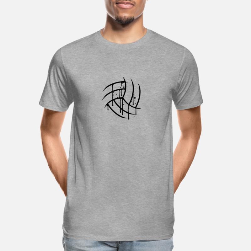 semicircle round text pattern scratch old cracks v Men's Premium Organic T-Shirt