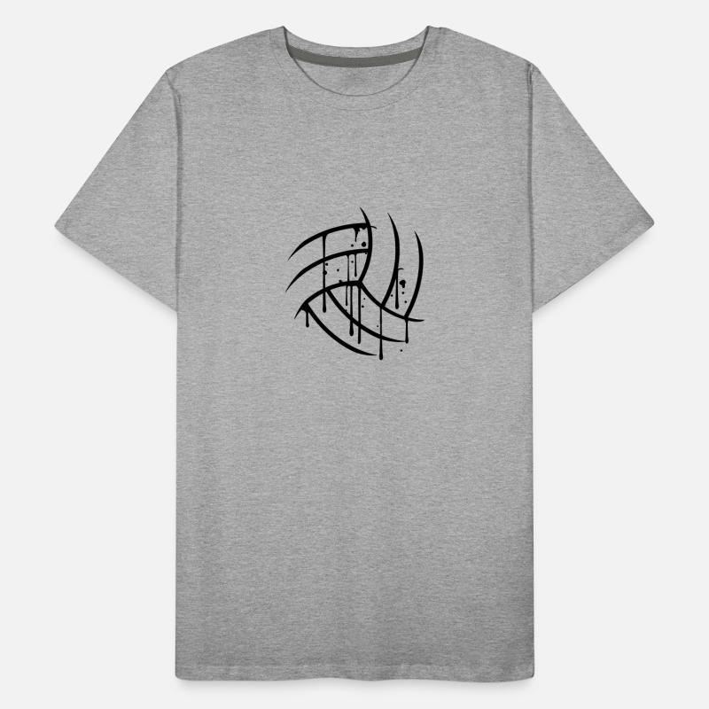 semicircle round text pattern scratch old cracks v Men's Premium Organic T-Shirt