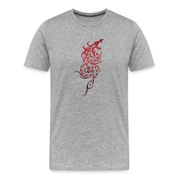 Élément de tatouage vectoriel tatouage tribal tatouages - T-shirt bio Premium Homme - gris chiné - Devant - Damien (186cm)