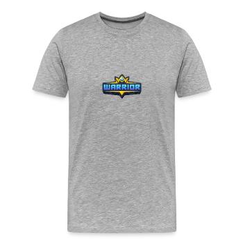 Realm Royale Warrior - T-shirt bio Premium Homme - gris chiné - Devant - Damien (186cm)