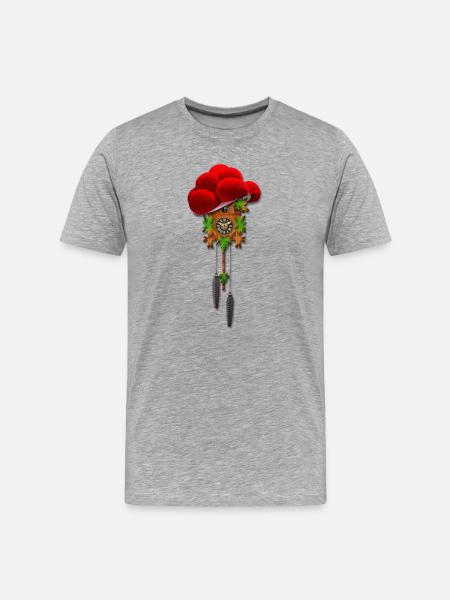 Mein Schwarzwald - Männer Premium Bio T-Shirt - Grau meliert