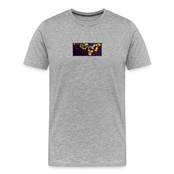 5 - Männer Premium Bio T-Shirt - Grau meliert - Vorne - Damien (186cm)