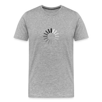 Loading - Men's Premium Organic T-Shirt - heather grey - Front - Damien (186cm)