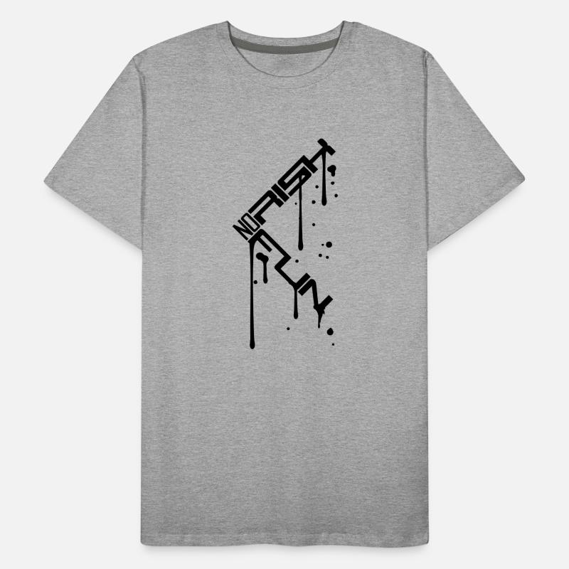 drop spray graffiti cool pas de risque pas de plaisir à dire T-shirt bio Premium Homme