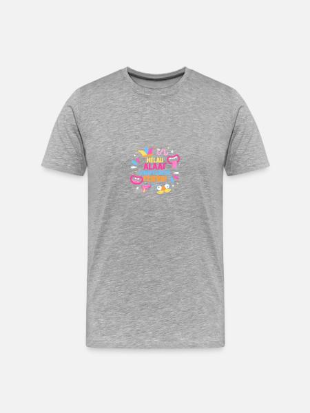 Karnevalskostüm Fasching Karneval - Männer Premium Bio T-Shirt - Grau meliert