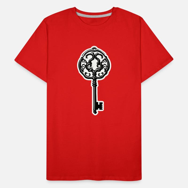 Key / Lock / Locked / Security Men's Premium Organic T-Shirt