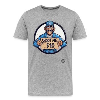 Al-Bundy Dad-Life parody - Men's Premium Organic T-Shirt - heather grey - Front - Damien (186cm)