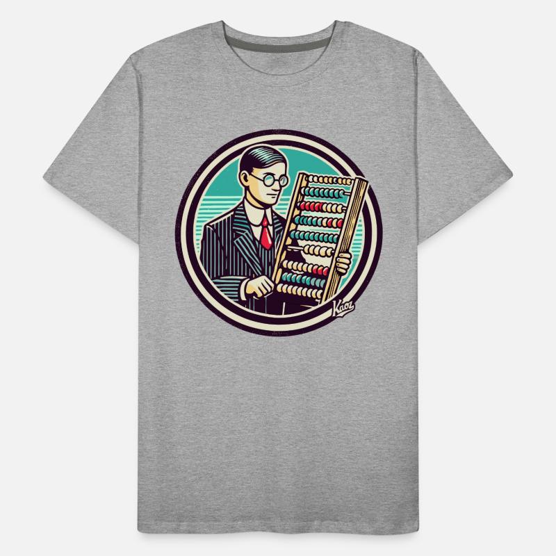 Math Professional: The Human Abacus Men's Premium Organic T-Shirt