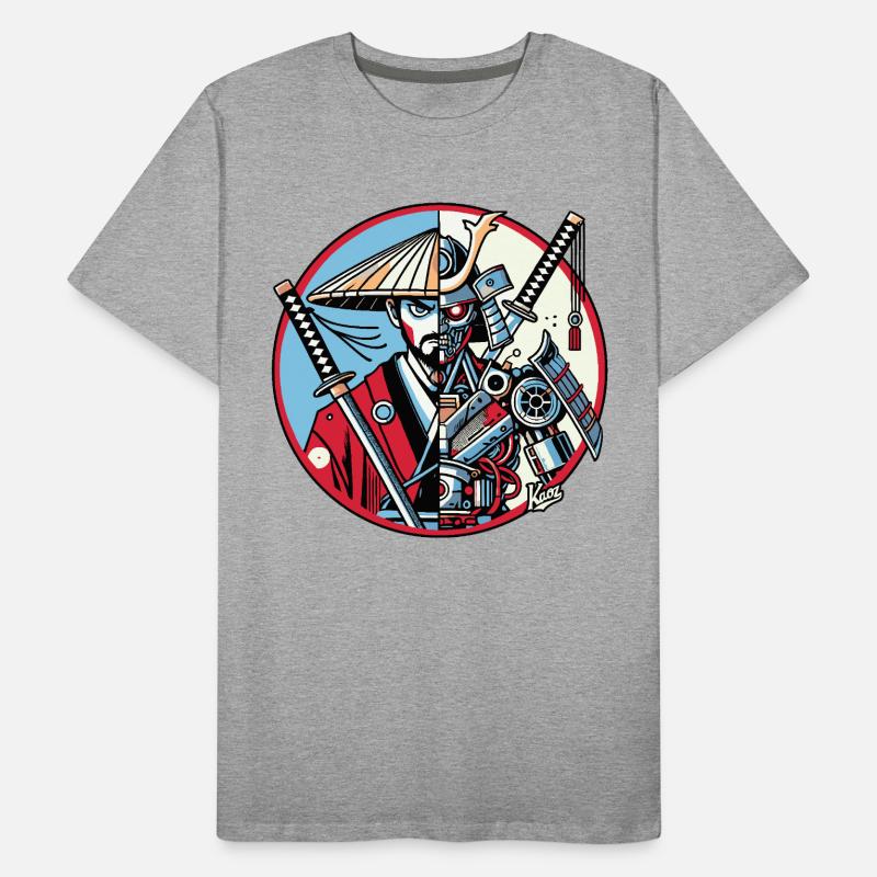 Samurai-Ronin oder Mecha-Shogun Männer Premium Bio T-Shirt
