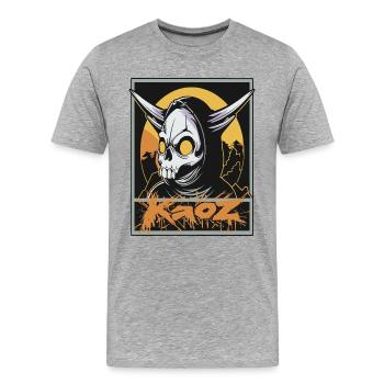 Doom Reaper – Faucheuse infernale - T-shirt bio Premium Homme - gris chiné - Devant - Damien (186cm)