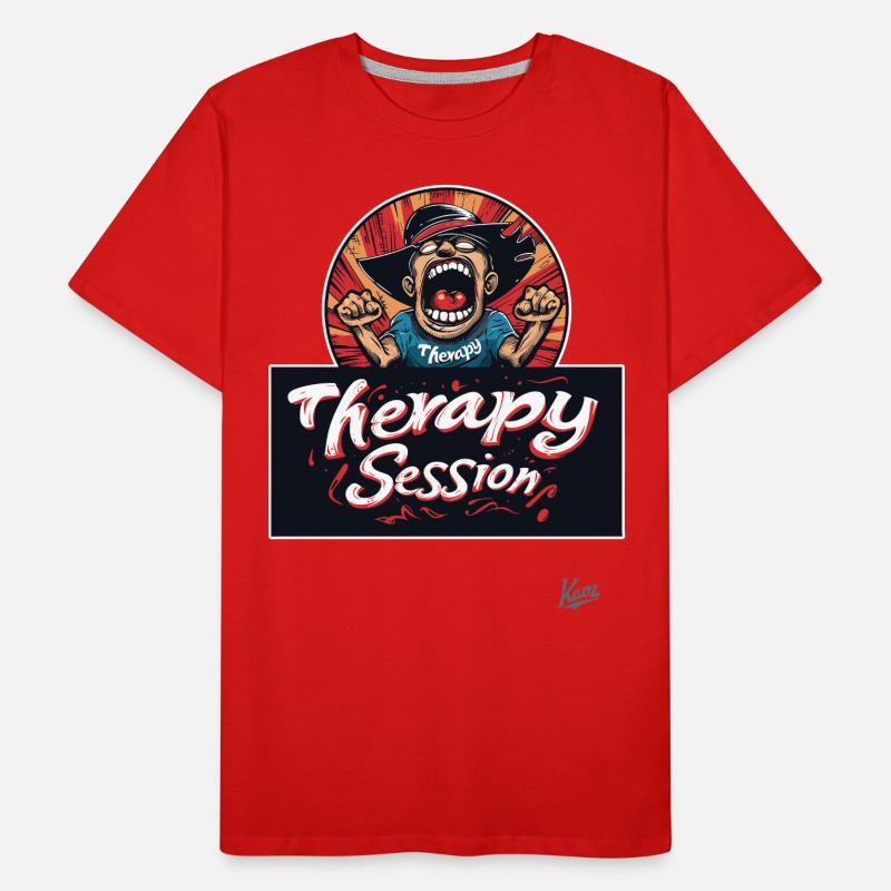 Scream therapy: Session in progress Men's Premium Organic T-Shirt
