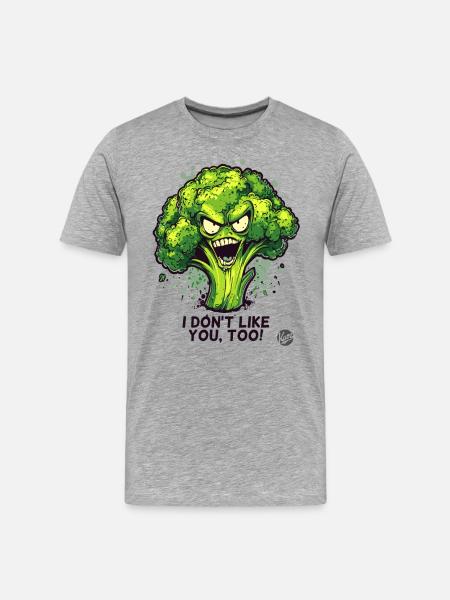 Nobody likes broccoli - Men's Premium Organic T-Shirt - heather grey