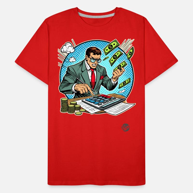Comptable super-héros T-shirt bio Premium Homme