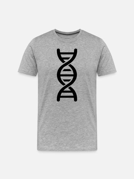 DNS - Männer Premium Bio T-Shirt - Grau meliert