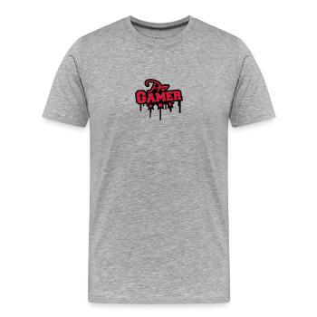 Pro Gamer Graffiti - T-shirt bio Premium Homme - gris chiné - Devant - Damien (186cm)