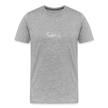 Pech & Schwefel | S - Männer Premium Bio T-Shirt - Grau meliert - Vorne - Damien (186cm)