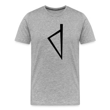 Korsika Stil - Männer Premium Bio T-Shirt - Grau meliert - Vorne - Damien (186cm)