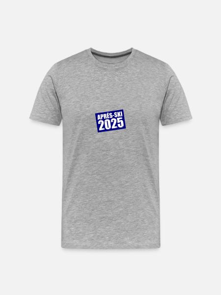 Après-ski 2025 - Men's Premium Organic T-Shirt - heather grey