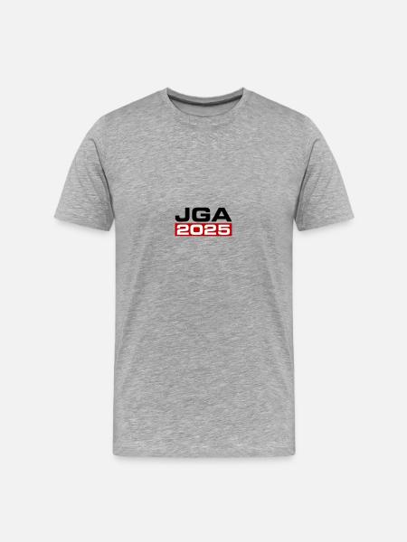 Jga 2025 - Männer Premium Bio T-Shirt - Grau meliert