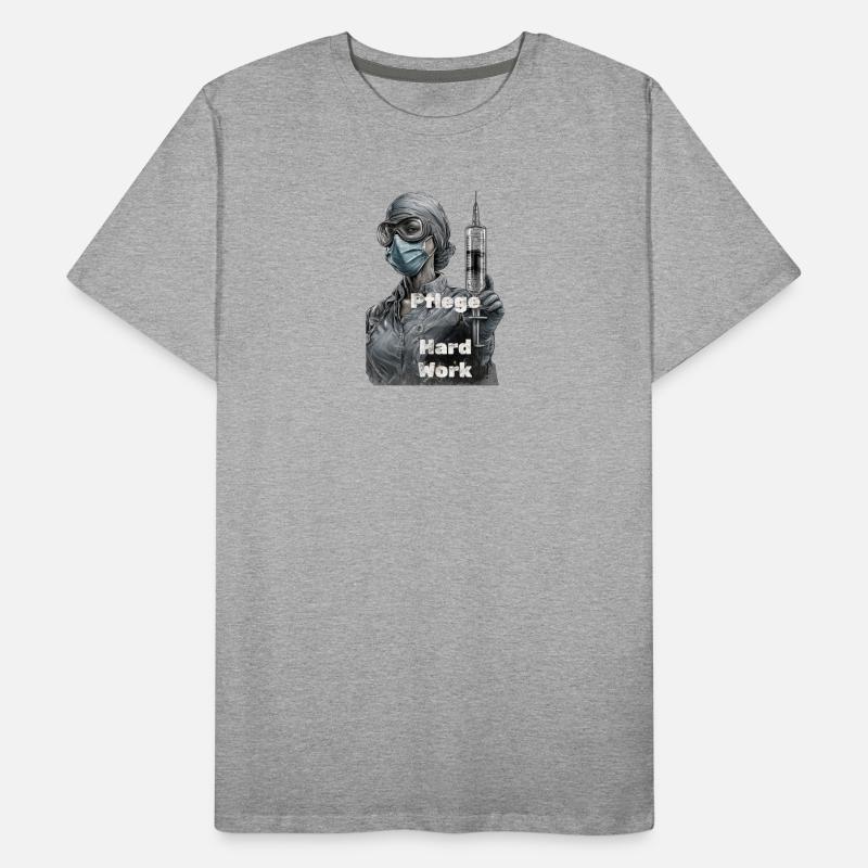 Pflegeheldin Harte Arbeit Männer Premium Bio T-Shirt