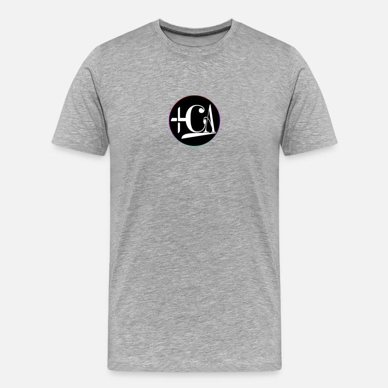 ROM - Männer Premium Bio T-Shirt - Grau meliert