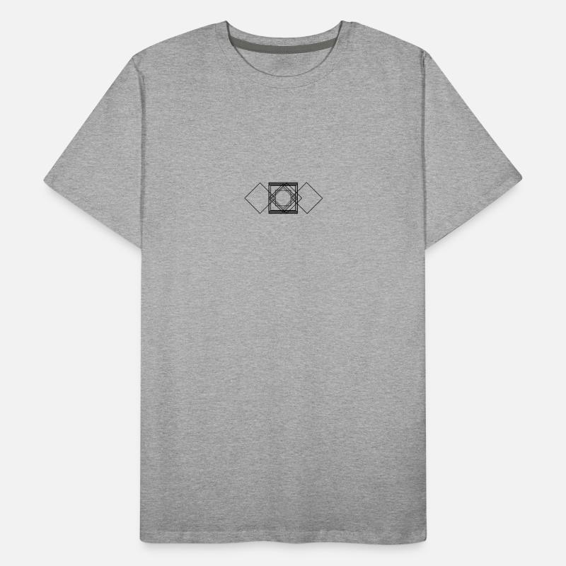 Rectangle expérimental T-shirt bio Premium Homme