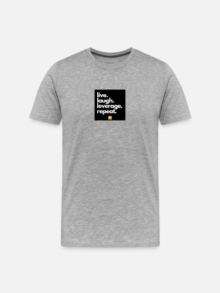 live - laugh - leverage - repeat - Männer Premium Bio T-Shirt - 