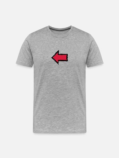 fleche 2101 - T-shirt bio Premium Homme - gris chiné