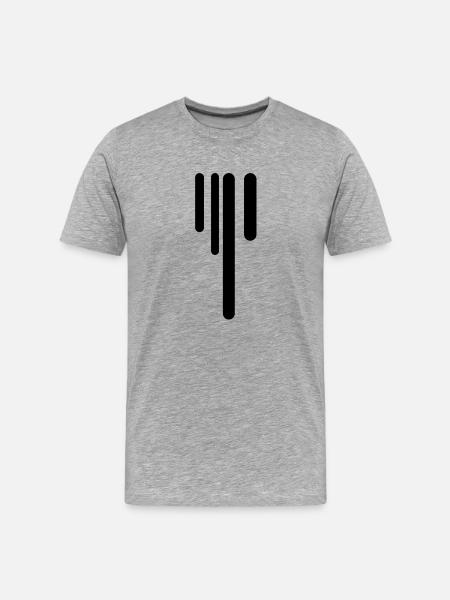 drips - Men's Premium Organic T-Shirt - heather grey