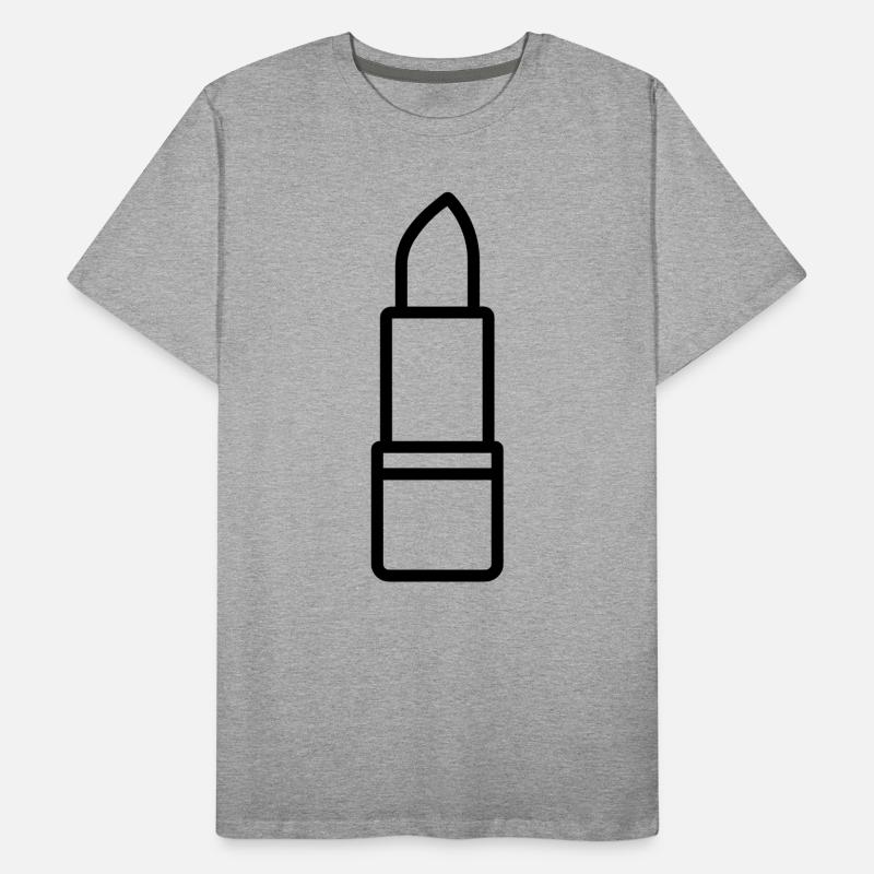 Lippenstift Männer Premium Bio T-Shirt