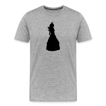 Princess - Men's Premium Organic T-Shirt - heather grey - Front - Damien (186cm)