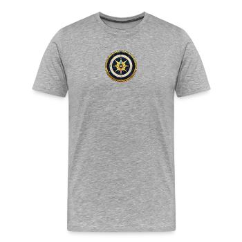 Golden Compass - Golden Compass - Men's Premium Organic T-Shirt - heather grey - Front - Damien (186cm)