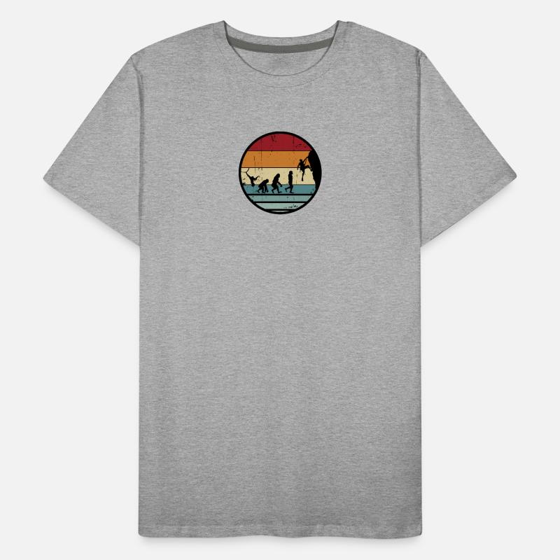 Evolution Climber Retro Circle T-shirt bio Premium Homme
