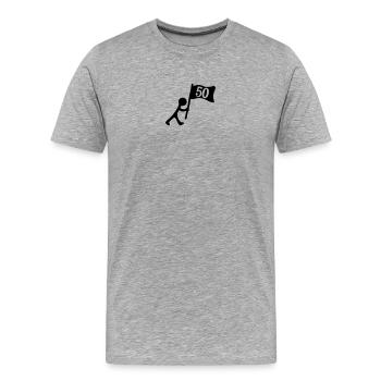 Geburtstag 50 Jahre - Männer Premium Bio T-Shirt - Grau meliert - Vorne - Damien (186cm)