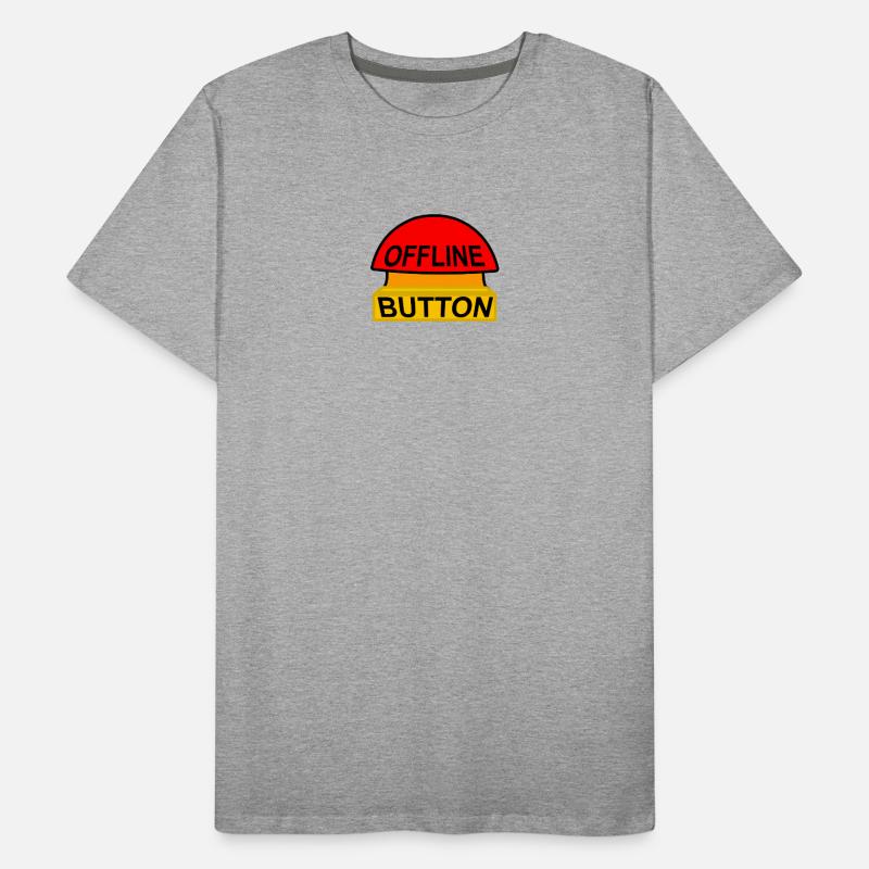 Offline-Button – Sparen Sie sich Männer Premium Bio T-Shirt