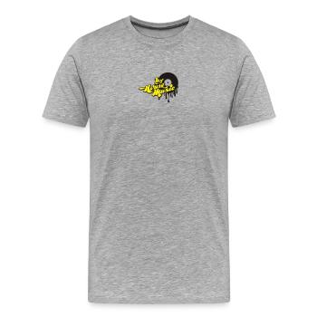 Hot House Music - T-shirt bio Premium Homme - gris chiné - Devant - Damien (186cm)
