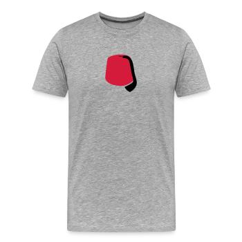 Fes - T-shirt bio Premium Homme - gris chiné - Devant - Damien (186cm)