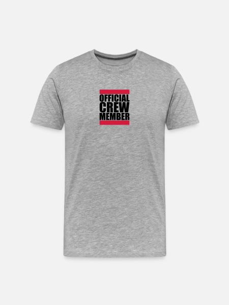 Official Crew Member Logo - Men's Premium Organic T-Shirt - heather grey