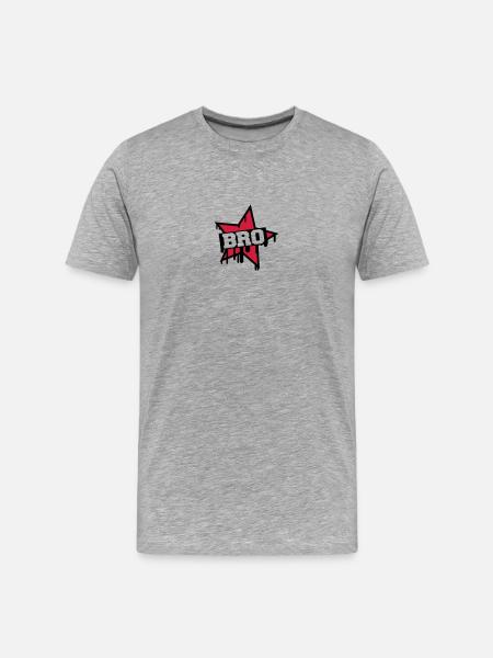 Bro Star - Men's Premium Organic T-Shirt - heather grey