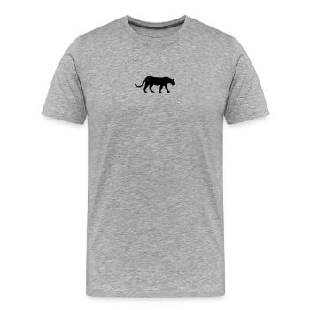 Jaguar - Men's Premium Organic T-Shirt - heather grey - Front - Damien (186cm)