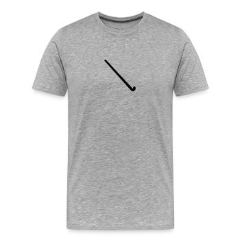 Field hockey - Men's Premium Organic T-Shirt - heather grey - Front - Damien (186cm)