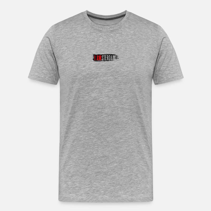 Ich bin Bold Identity Graphic Tee - Männer Premium Bio T-Shirt - Grau meliert