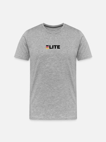 Deutschland Elite - Männer Premium Bio T-Shirt - Grau meliert