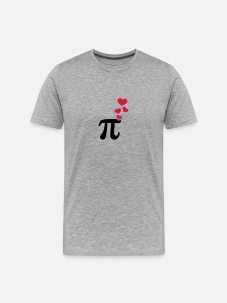 Pi - Men's Premium Organic T-Shirt - heather grey