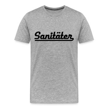ambulance man - Men's Premium Organic T-Shirt - heather grey - Front - Damien (186cm)