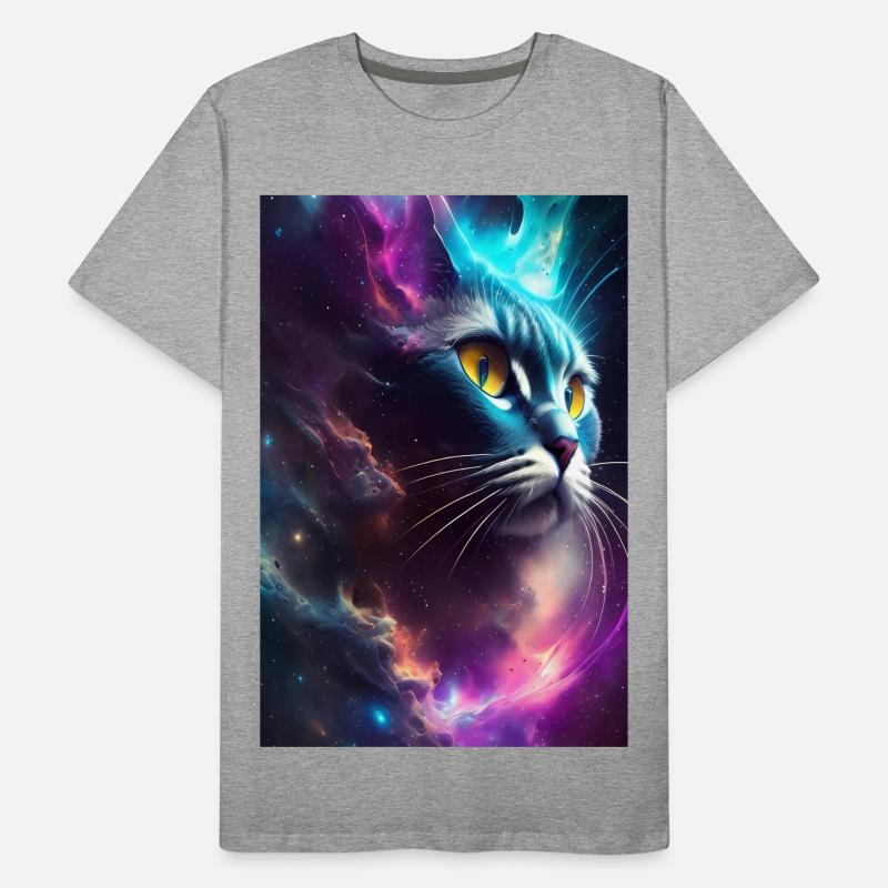 Chat dans l’espace T-shirt bio Premium Homme