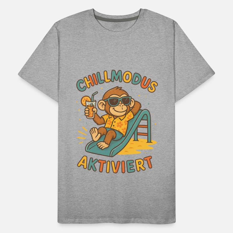 Chillmodus Aktiviert Affe Männer Premium Bio T-Shirt