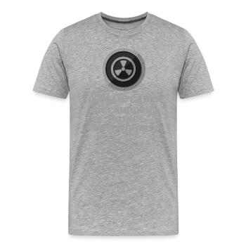 Hausaufgaben gefährden meine Gesundheit Schule - Männer Premium Bio T-Shirt - Grau meliert - Vorne - Damien (186cm)
