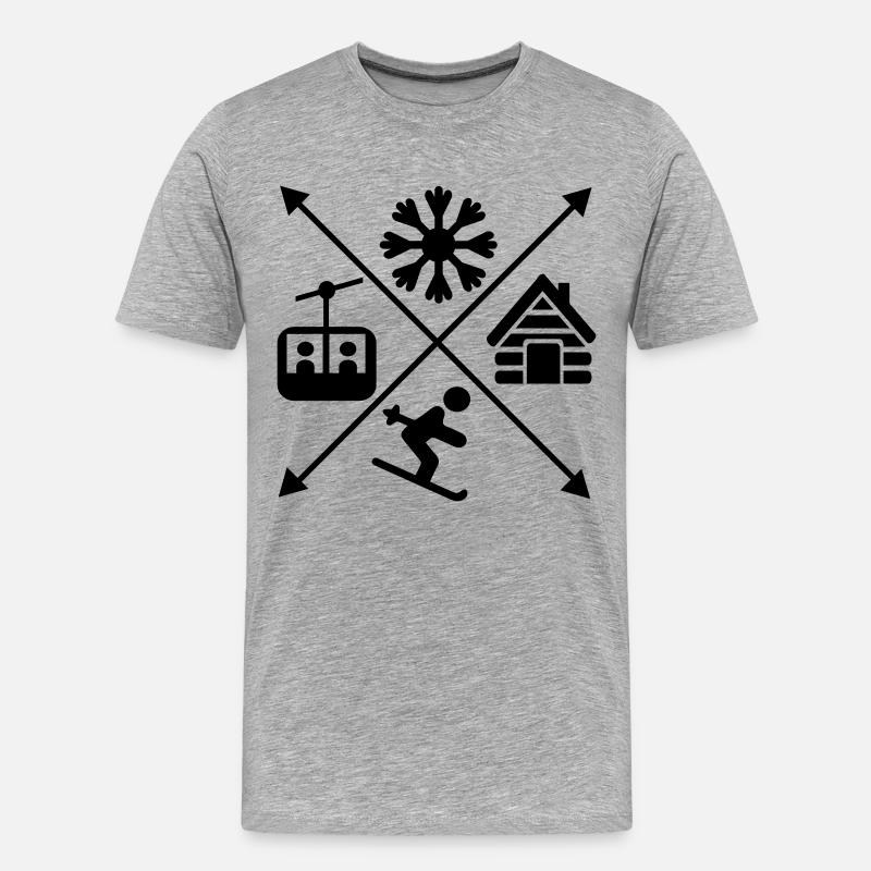 ki - Männer Premium Bio T-Shirt - Grau meliert